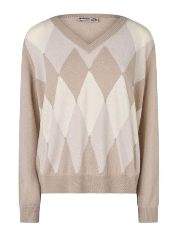Ballantyne Pull Col Rond - Beige