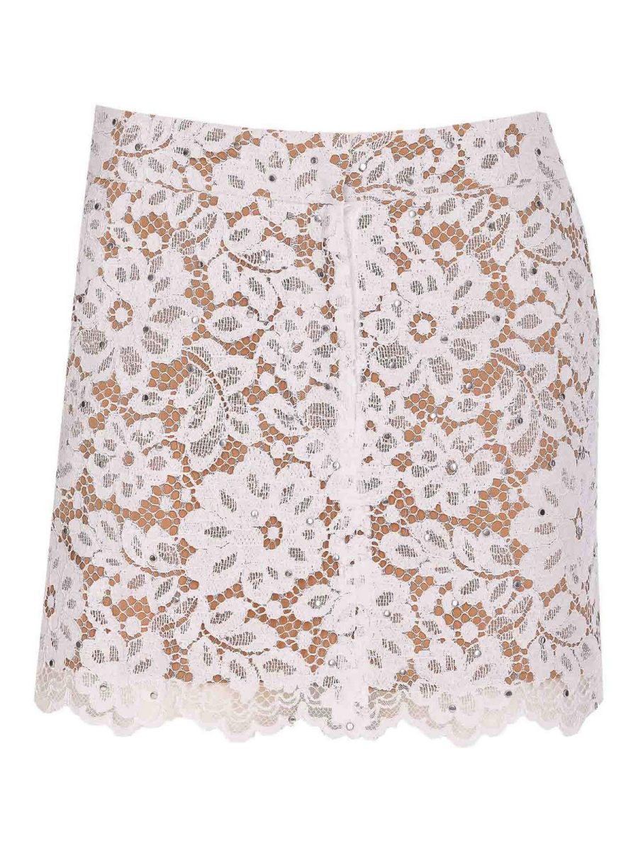 Michael Michael Kors Jupe Midi - Blanc