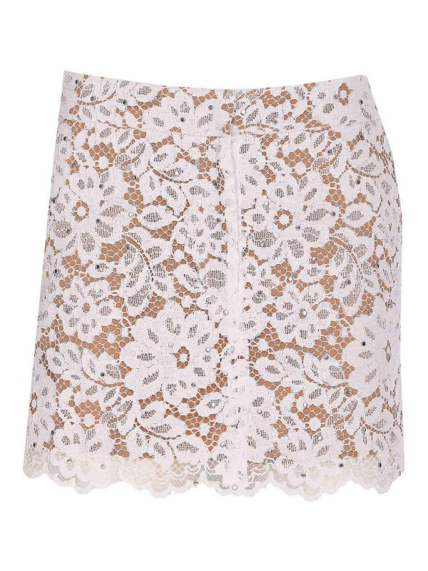 Michael Michael Kors Jupe Midi - Blanc