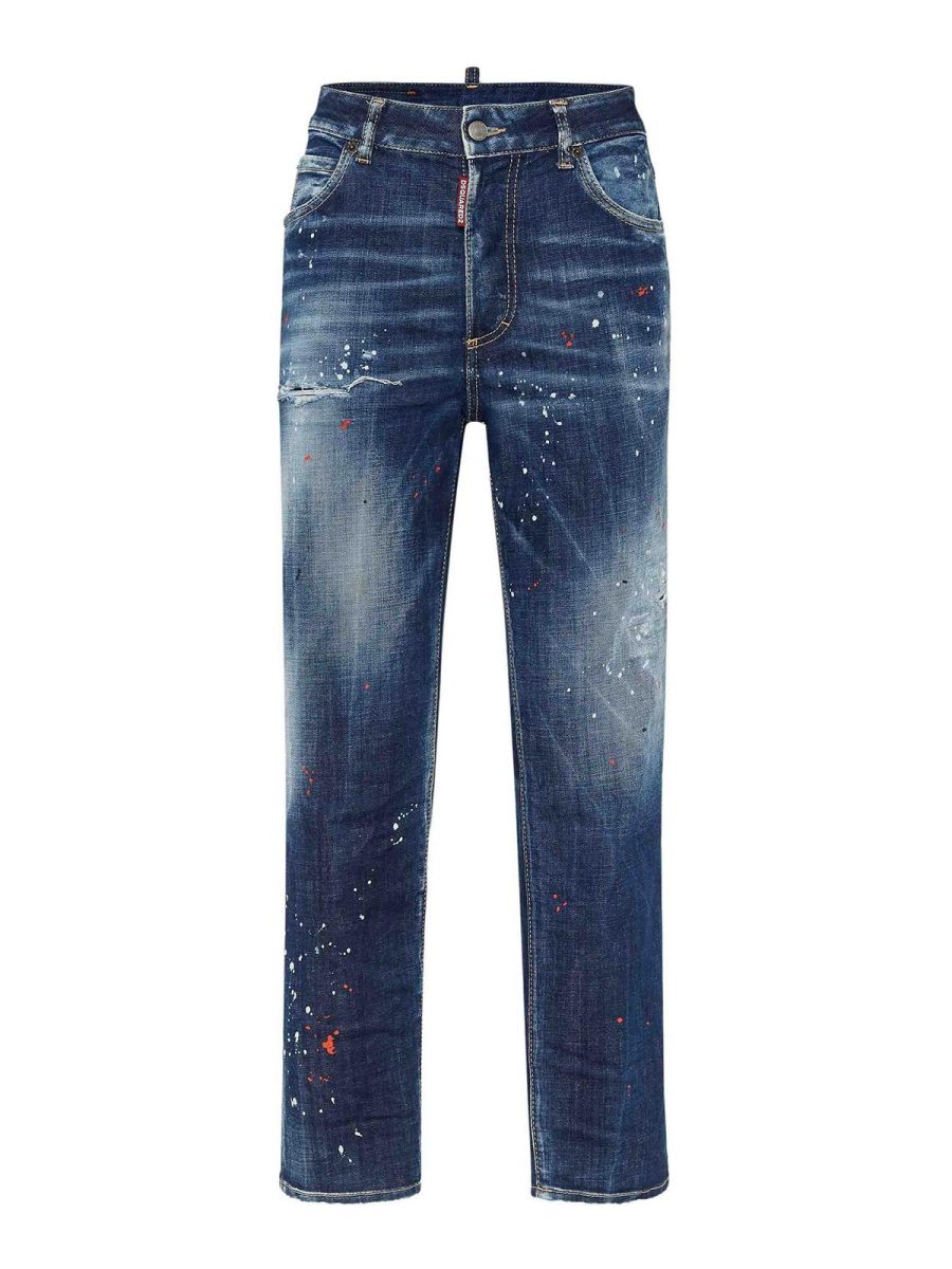Dsquared2 Jean Bootcut - Bleu Foncé