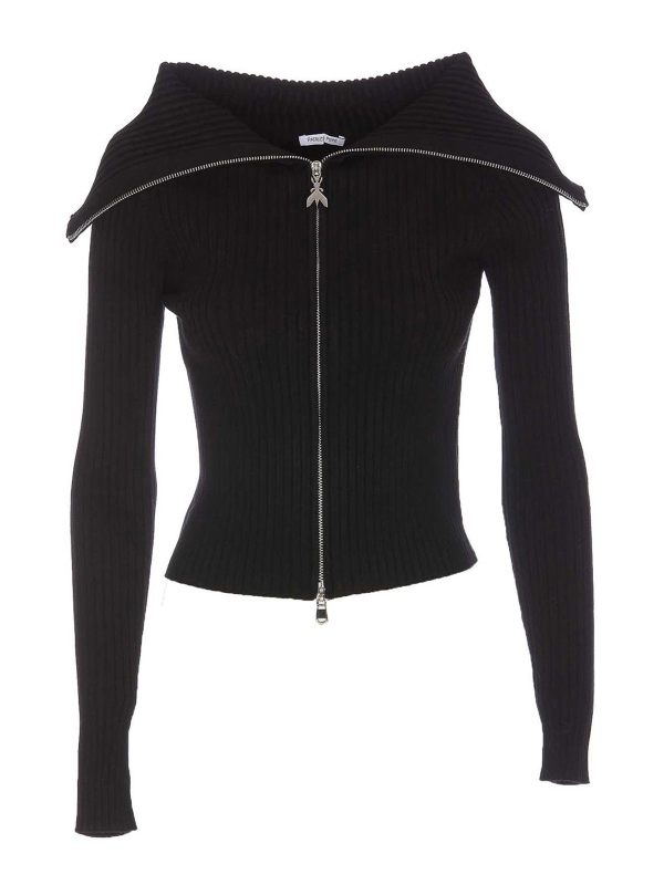 Patrizia Pepe Pull Col Rond - Noir