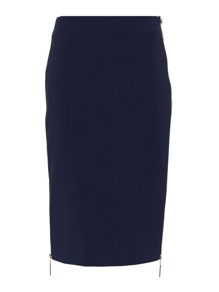 Elisabetta Franchi Jupe Midi - Bleu Foncé