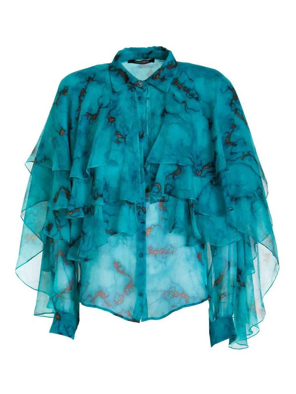Roberto Cavalli Chemise - Bleu Clair