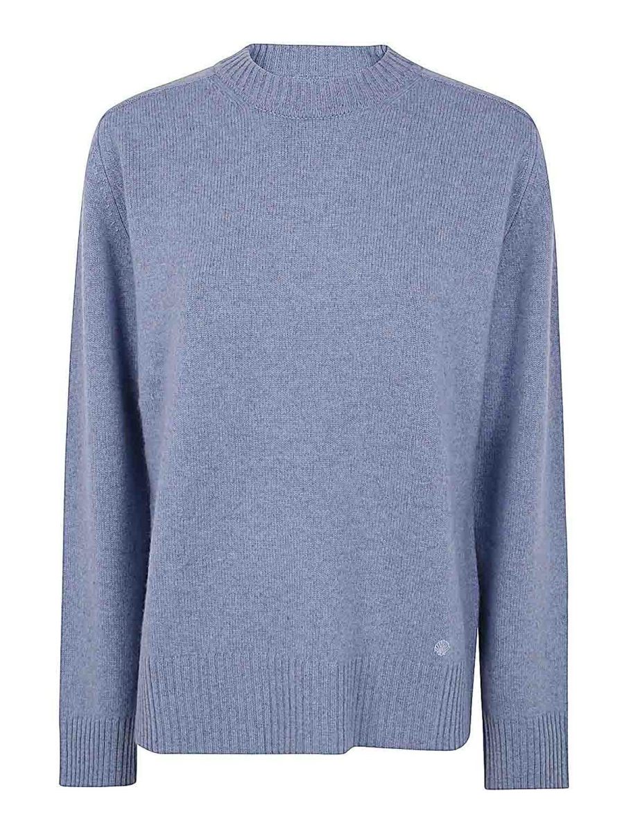 Loulou Studio Pull Col Rond - Bleu