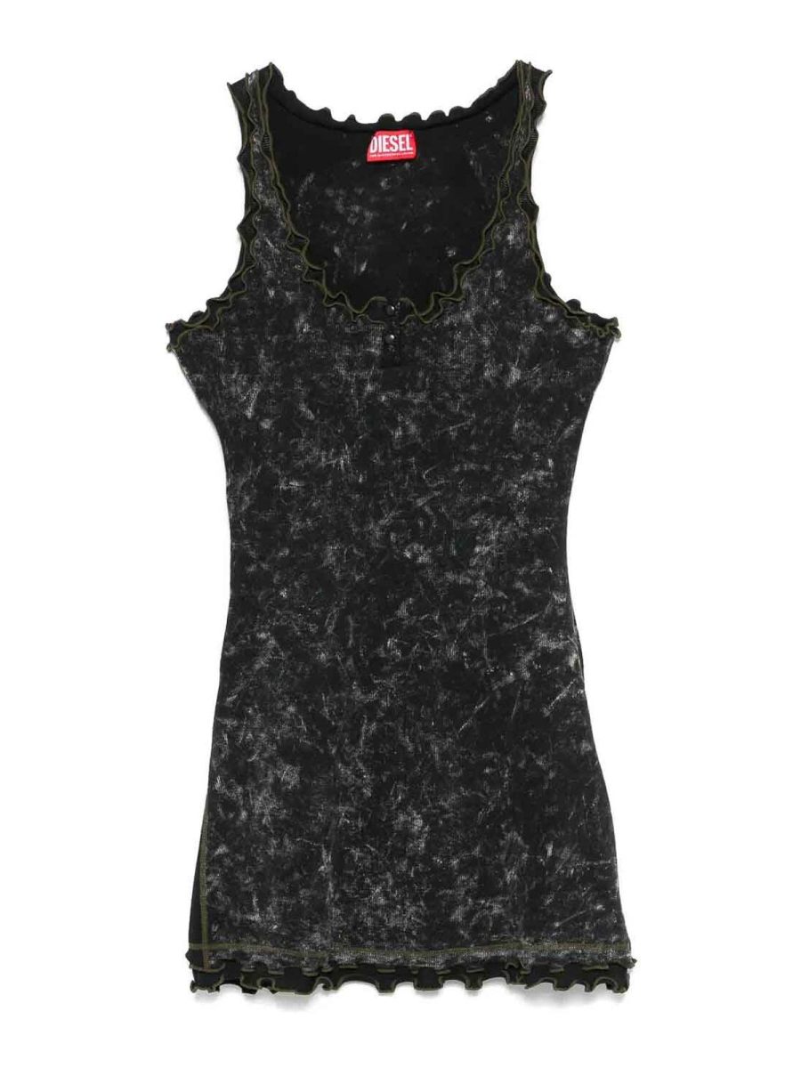 Diesel Robe Courte - Noir