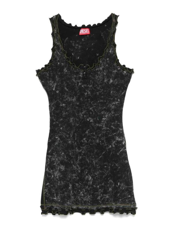 Diesel Robe Courte - Noir