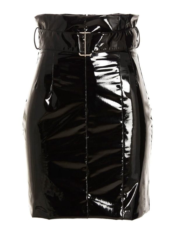 Philosophy di Lorenzo Serafini Jupe En Cuir - Noir