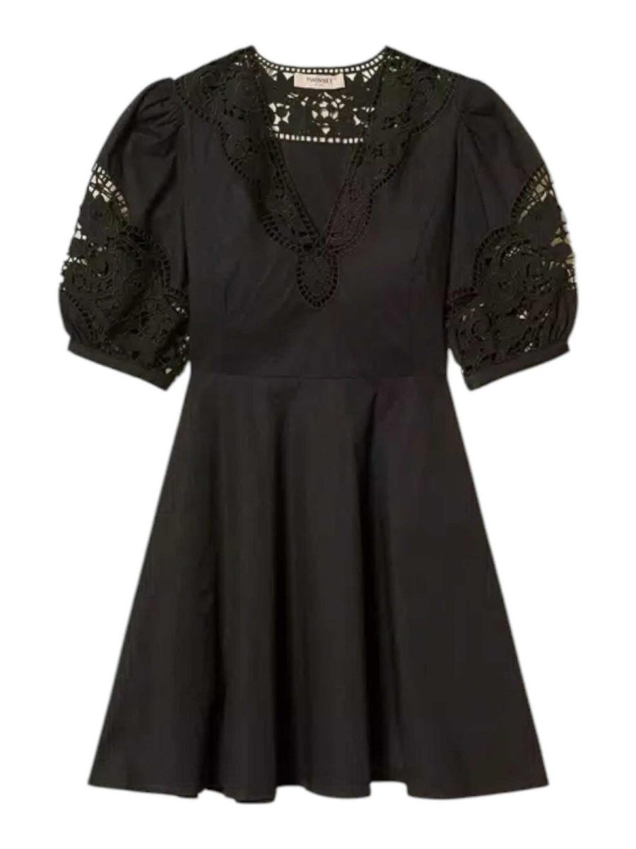 Twinset Robe Au Genou - Noir
