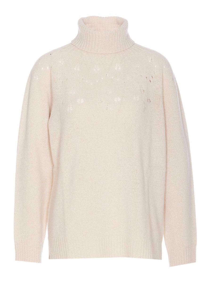 Twinset Pull Col Rond - Beige