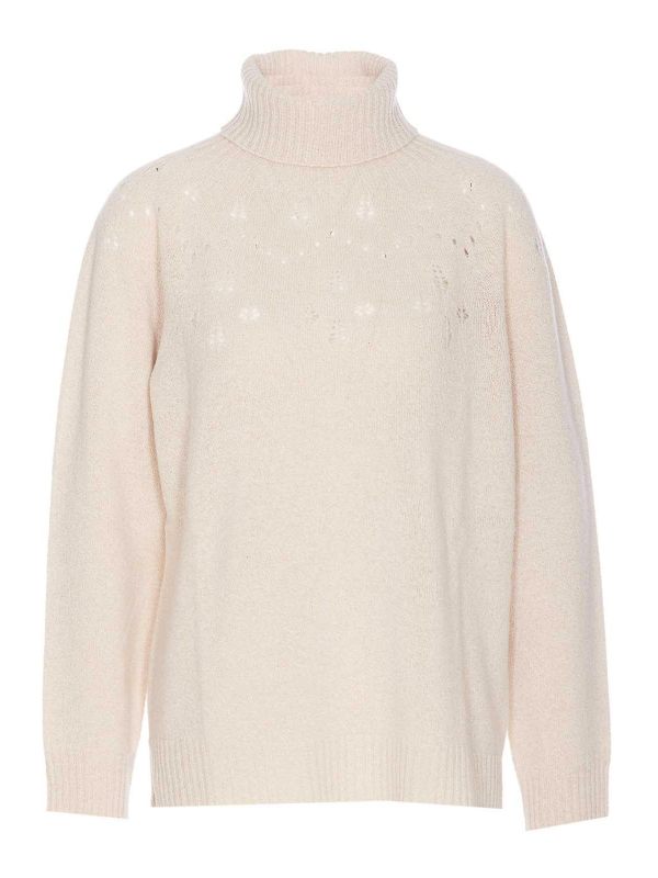 Twinset Pull Col Rond - Beige
