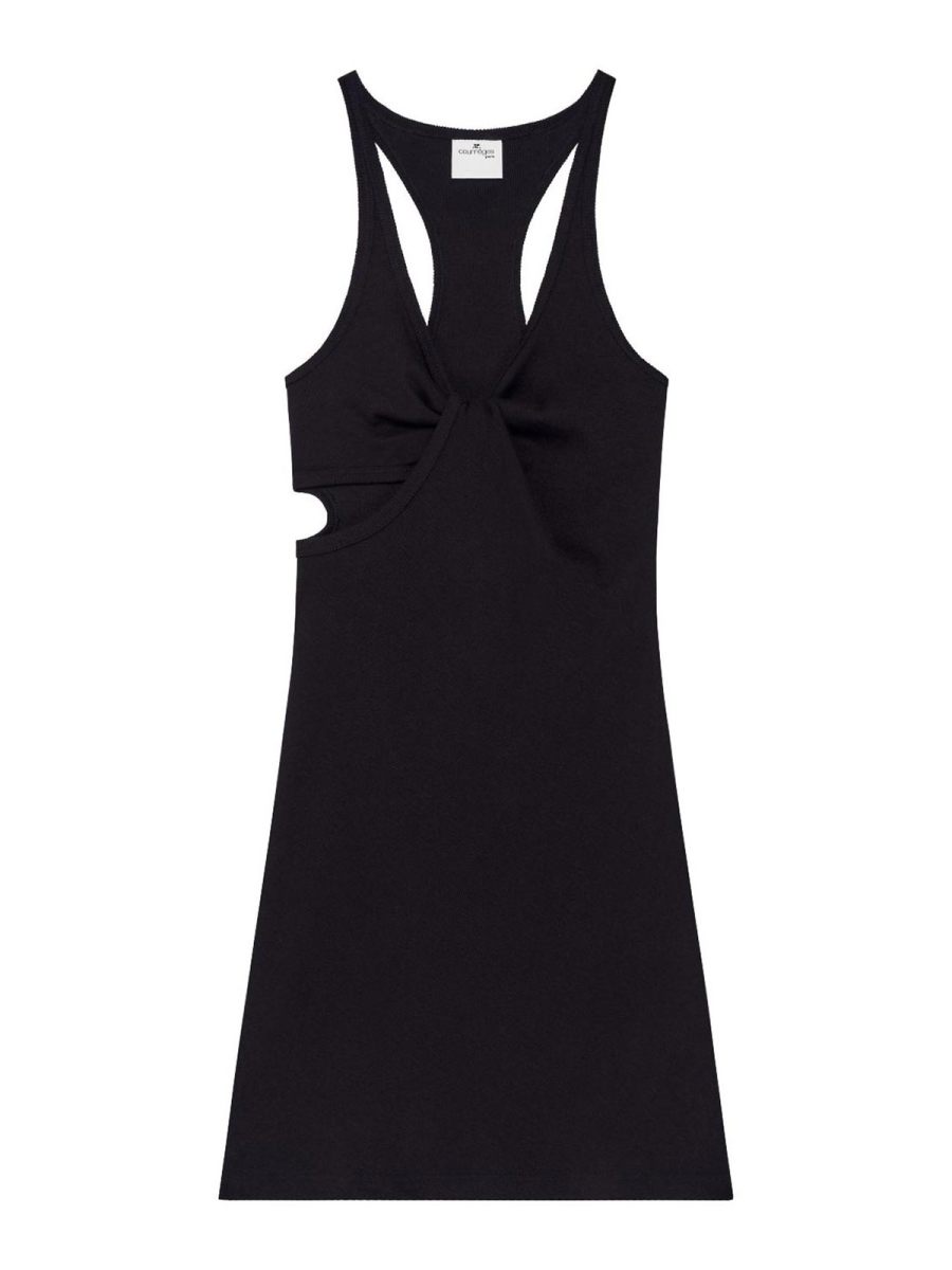 Courreges Robe Courte - Noir