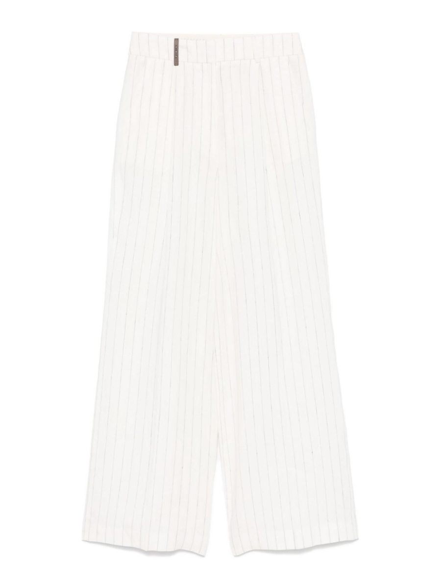 Peserico Pantalons Décontractés - Blanc