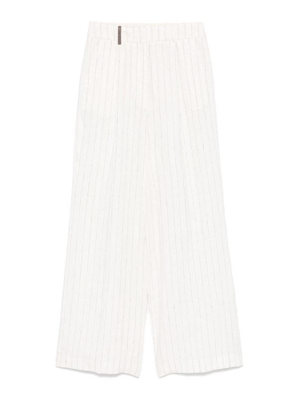 Peserico Pantalons Décontractés - Blanc