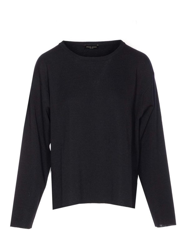 Roberto Collina Pull Col Rond - Noir