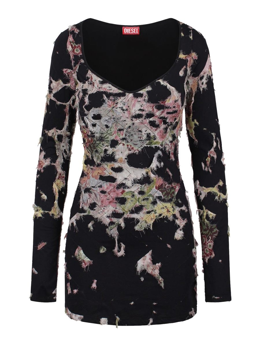 Diesel Robe Courte - Noir