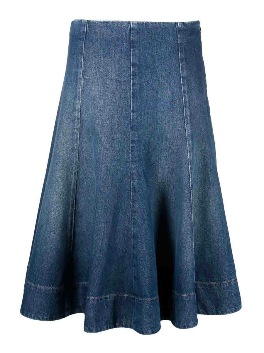 Khaite Jupe Midi - Bleu