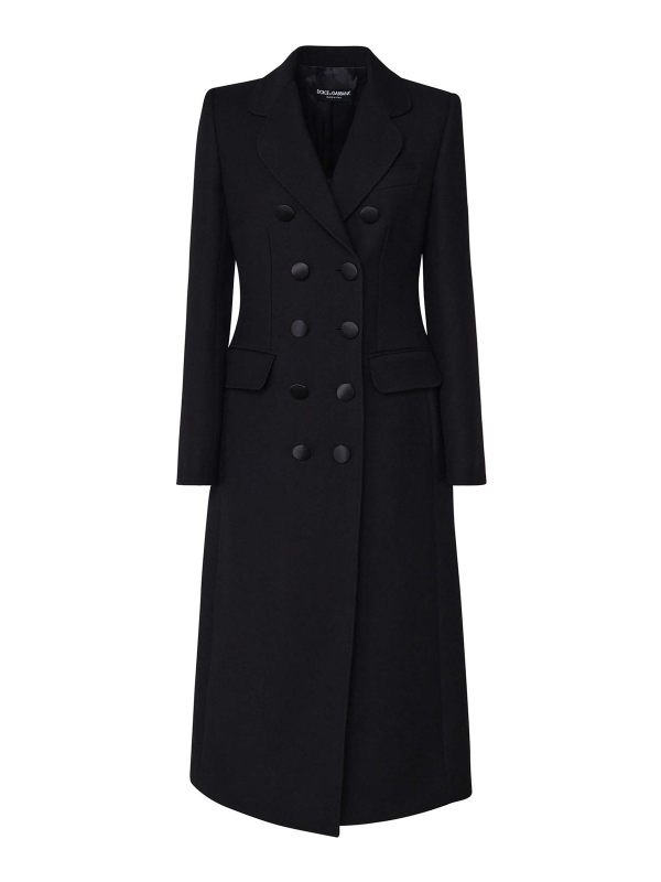 Dolce & Gabbana Manteau Long - Noir