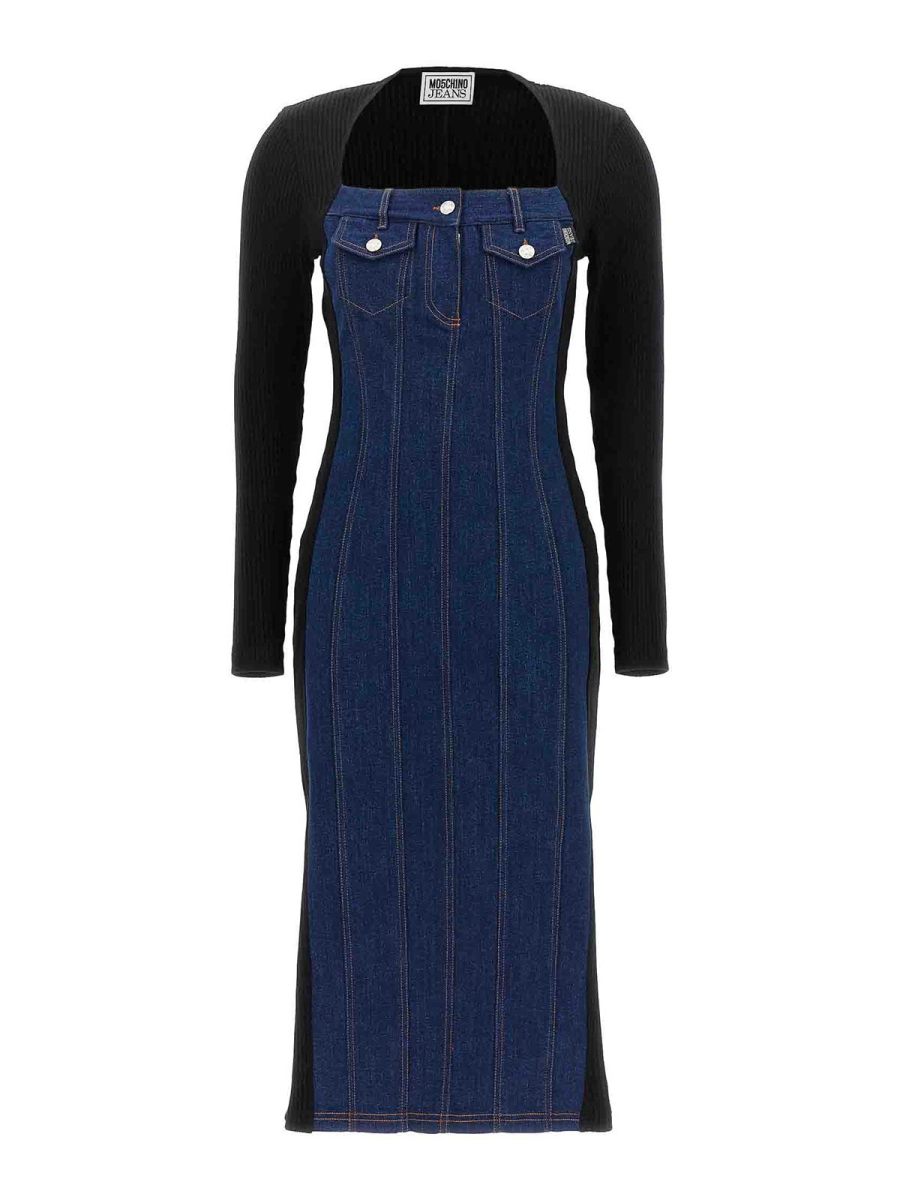 Moschino Jeans Robe Au Genou
