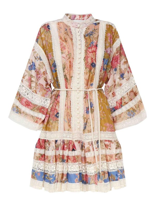 Zimmermann Robe Au Genou - Multicolore