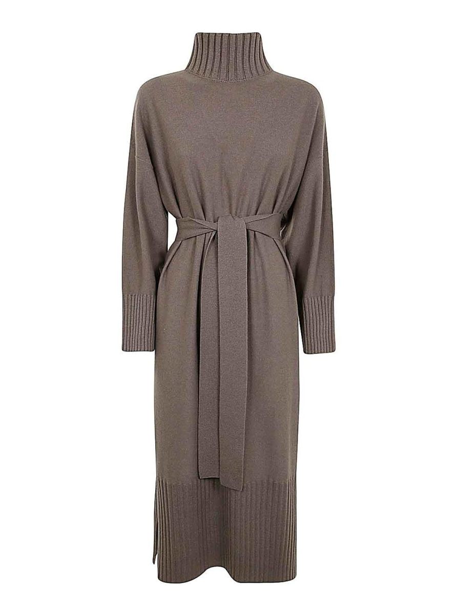Antonelli Firenze Robe Au Genou - Gris