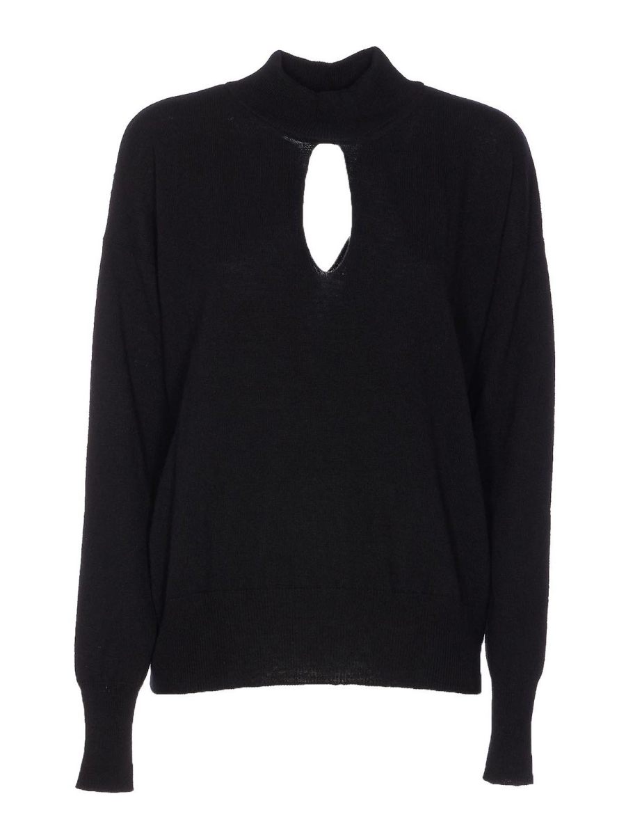 Roberto Collina Pull Col Rond - Noir