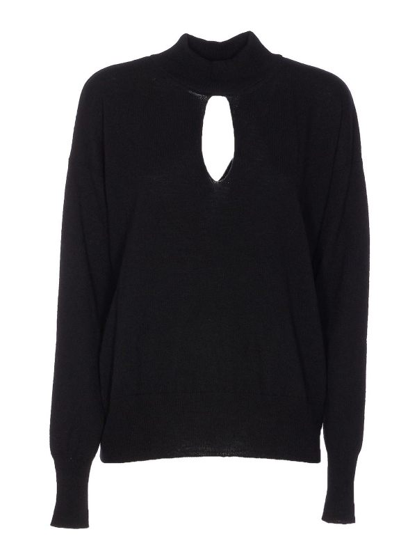 Roberto Collina Pull Col Rond - Noir