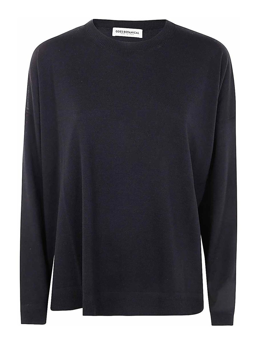 Goes botanical Pull Col Rond - Noir