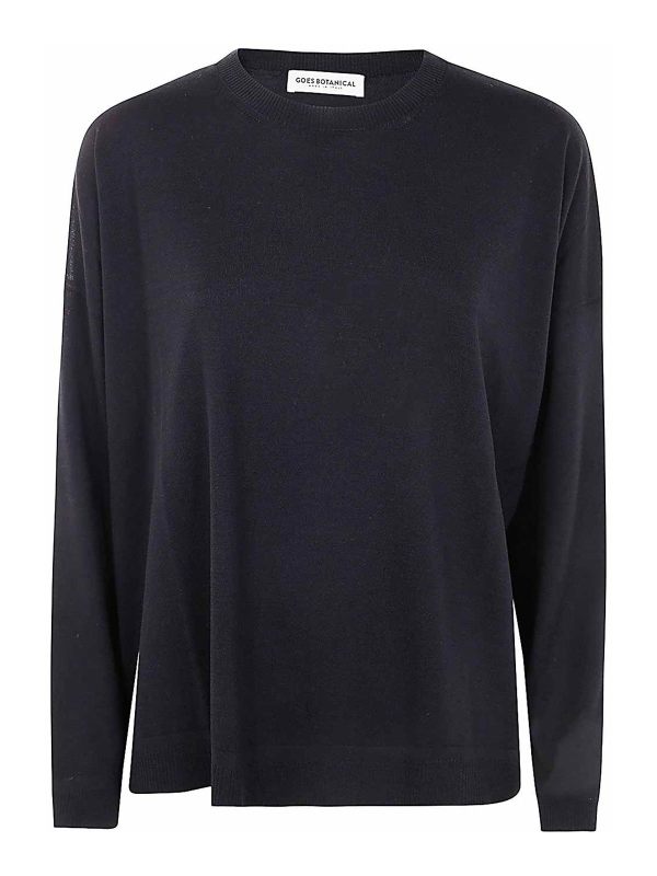 Goes botanical Pull Col Rond - Noir