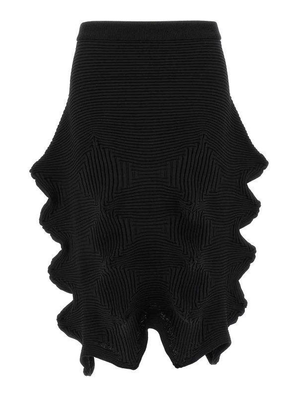 Pleats Please Issey Miyake Jupe Midi - Noir
