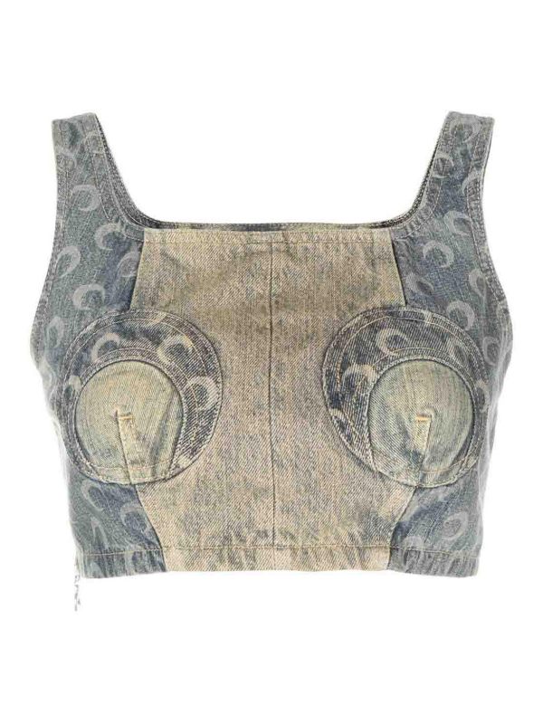 Marine Serre Top - Denim