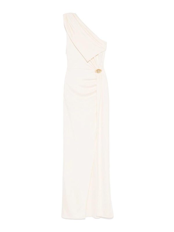 Elisabetta Franchi Robe Au Genou - Blanc