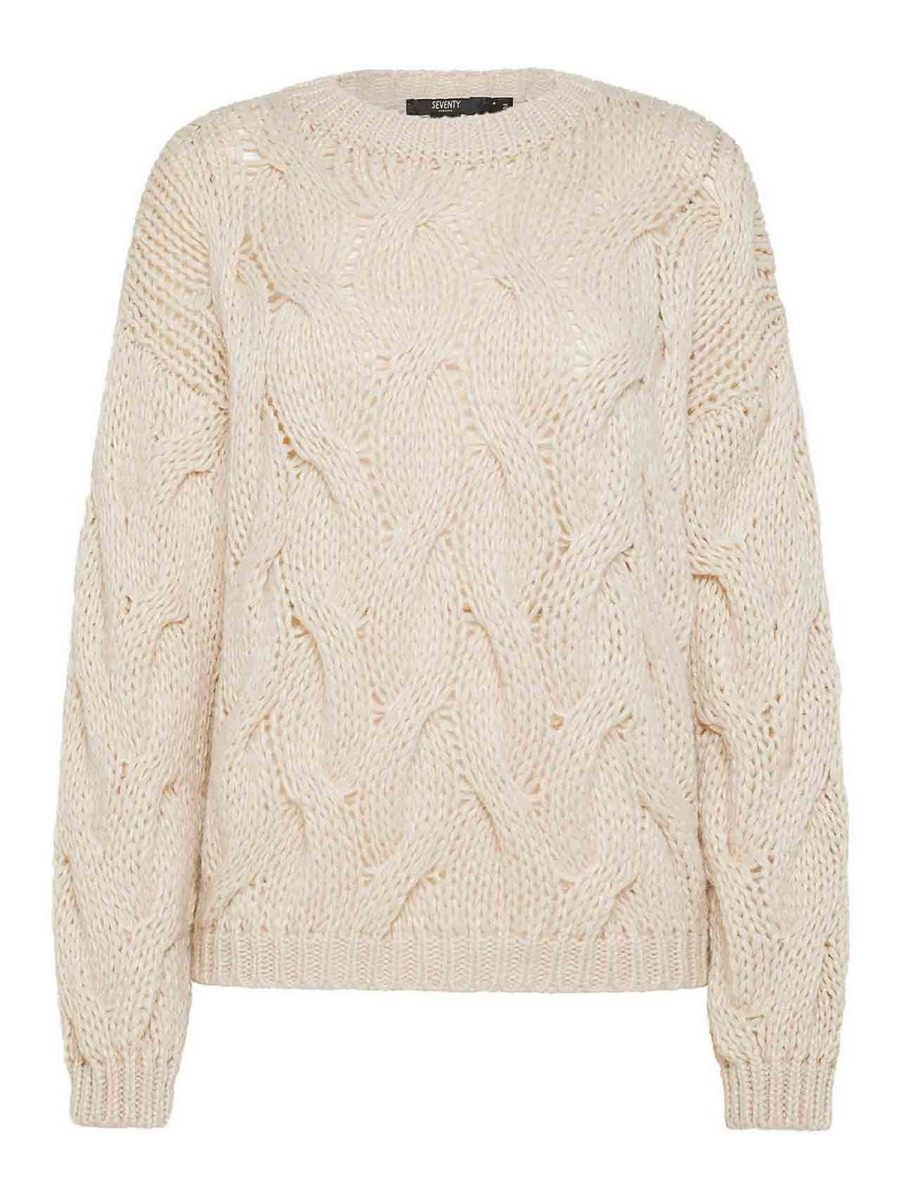 Seventy Pull Col Rond - Crème