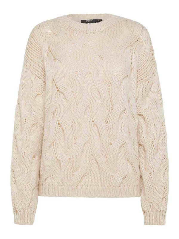 Seventy Pull Col Rond - Crème