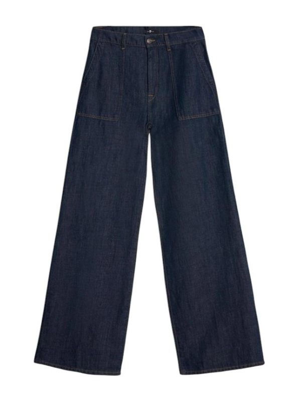 7 For All Mankind Pantalons Décontractés - Bleu