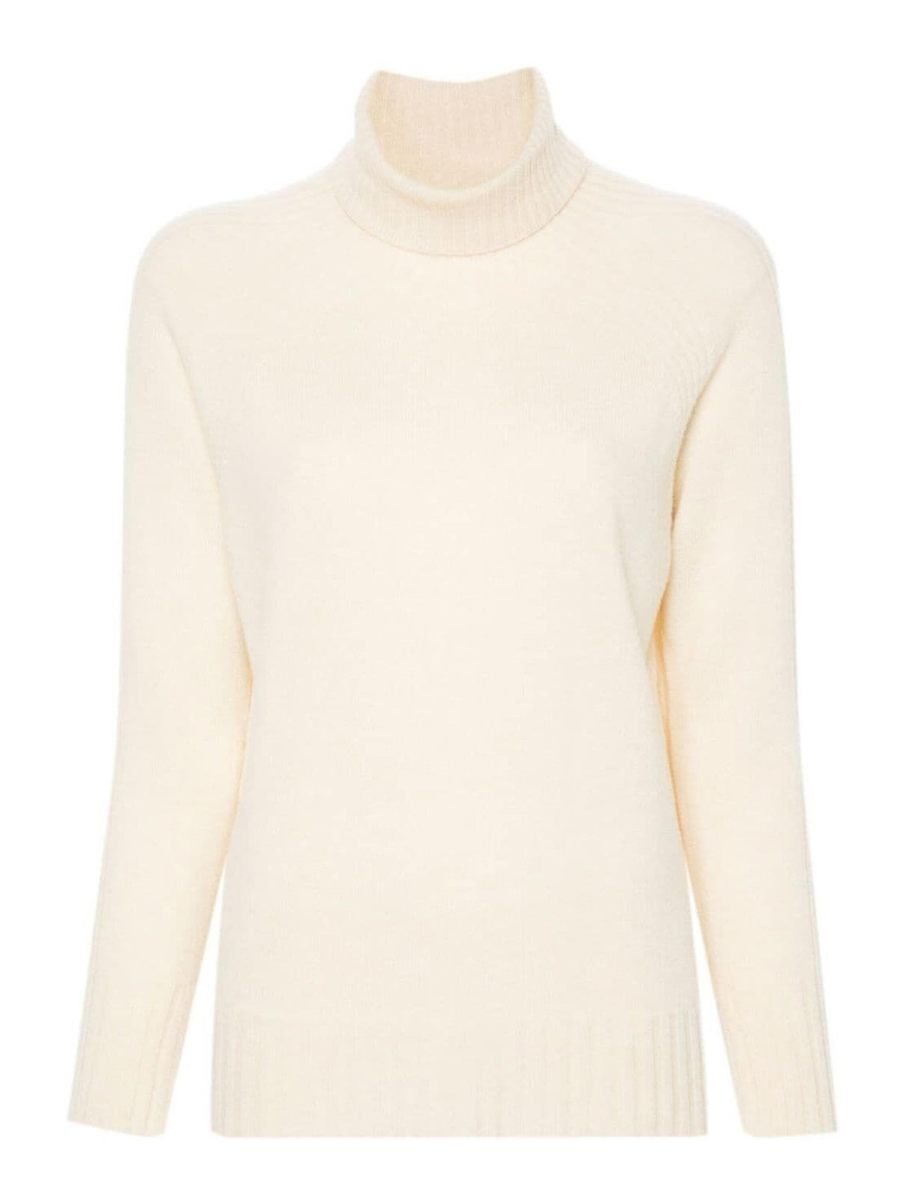 Twinset Pull Col Rond - Crème