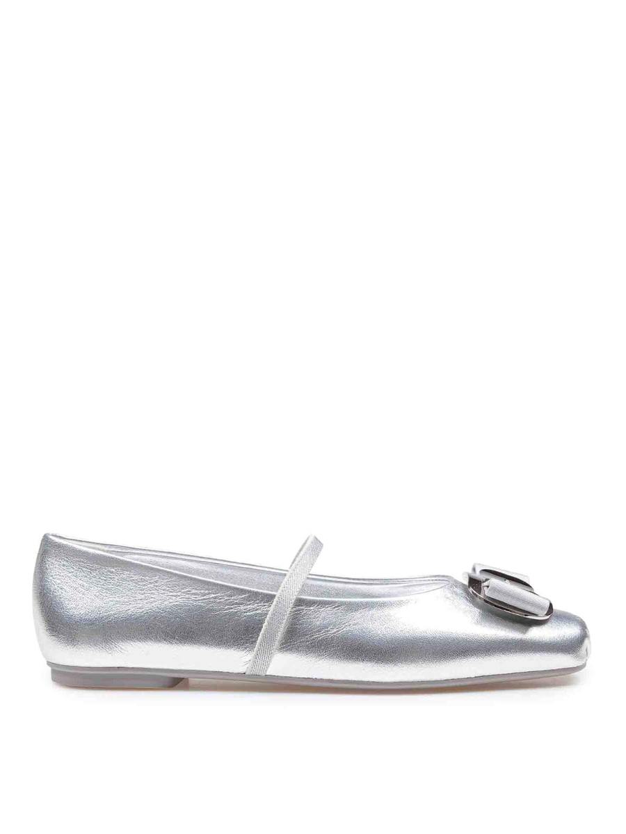 Ferragamo Ballerines - Argent