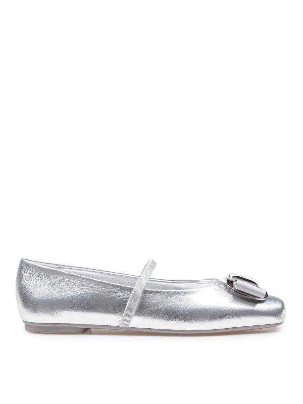 Ferragamo Ballerines - Argent