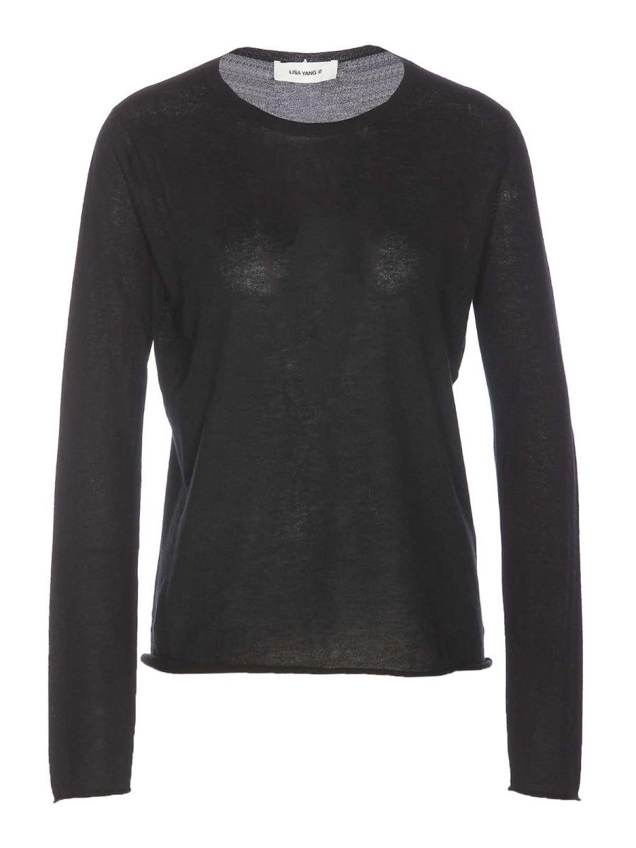 Lisa Yang Pull Col Rond - Noir
