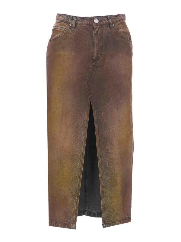 Pinko Jupe Midi - Marron