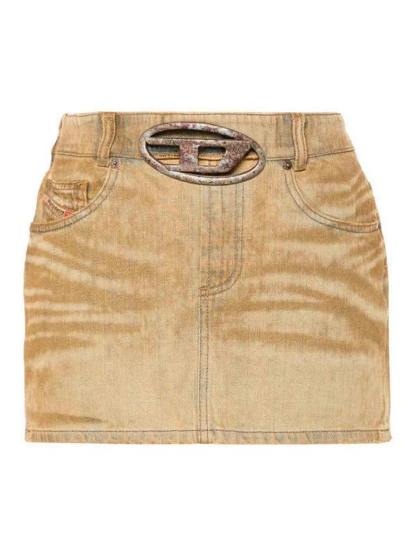 Diesel Robe Au Genou - Bleu