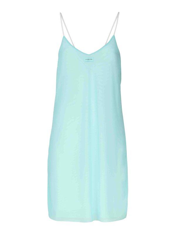 Fisico Robe Au Genou - Bleu Clair