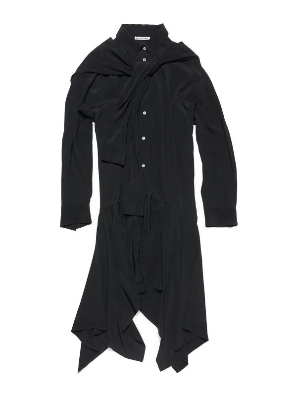 Acne Studios Robe Au Genou - Noir