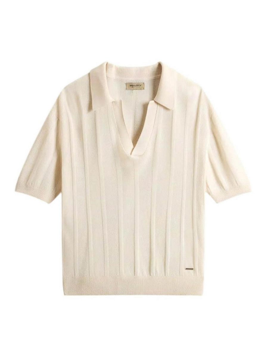 Woolrich Pull Col Bateau - Blanc