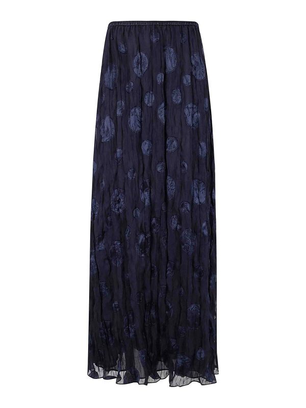 Emporio Armani Jupe Midi - Bleu