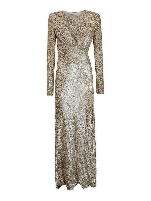 Self Portrait Maxi Robe - Or
