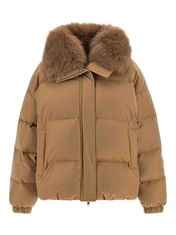 Yves Salomon Veste Casual - Beige