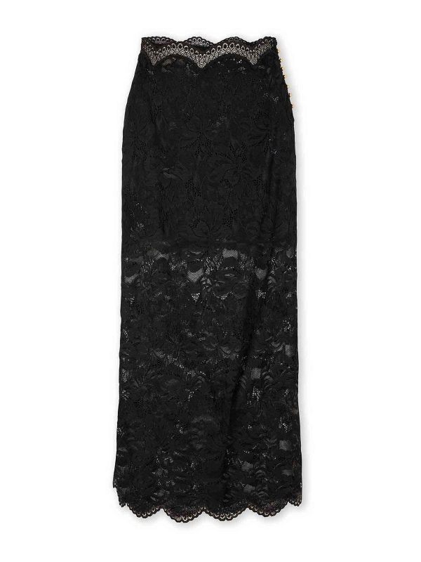 Rabanne Jupe Midi - Noir