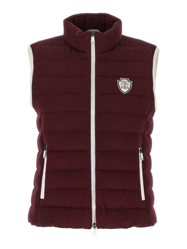 Brunello Cucinelli Gilet - Rouge Brun