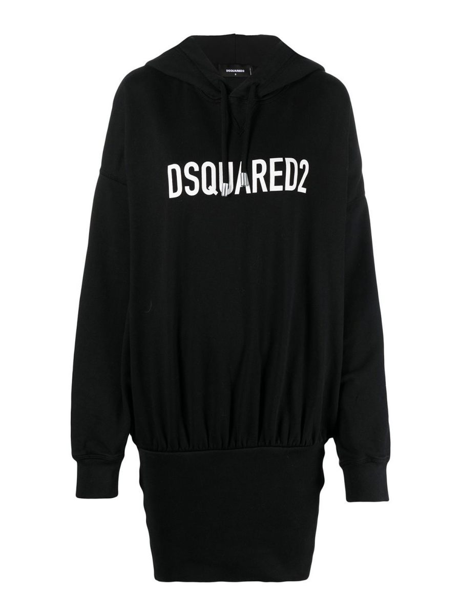 Dsquared2 Robe Au Genou - Noir