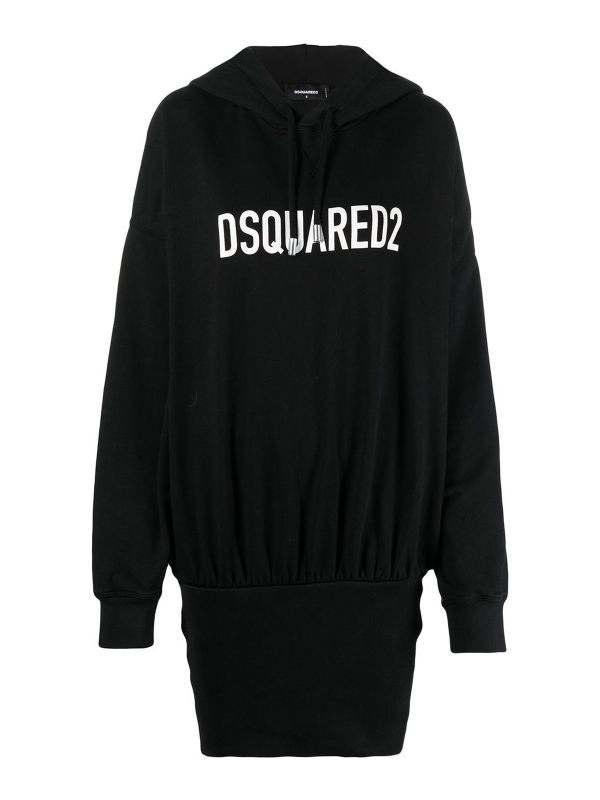 Dsquared2 Robe Au Genou - Noir